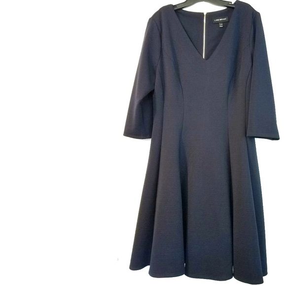 Lane Bryant Dresses & Skirts - 14/16 Lane Bryant Navy Fit & Flare Dress